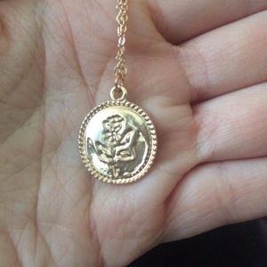 Women's Gold Plated Round Pendant